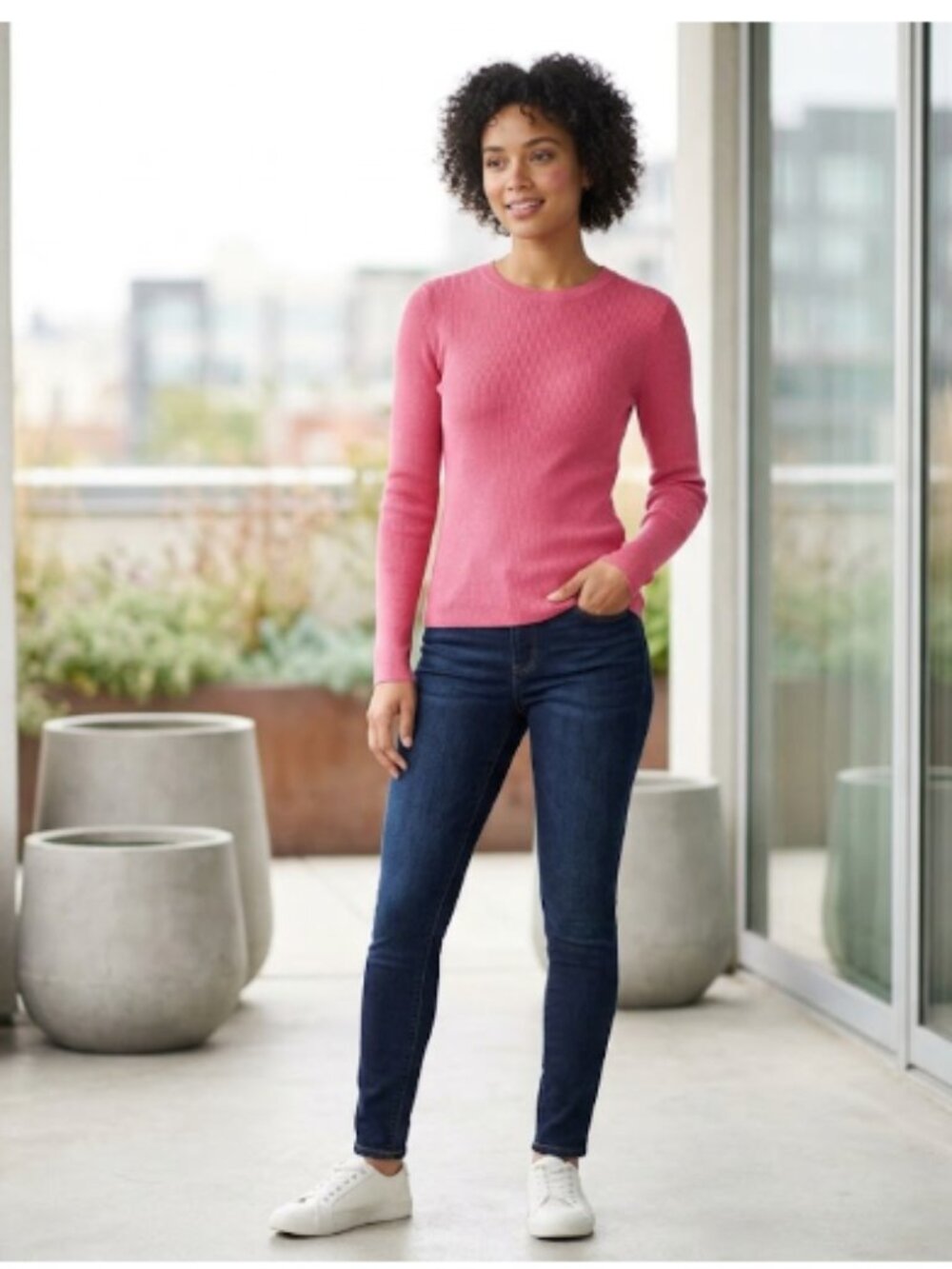 VS Sweater Sweatshirt Medium, Pink Medium